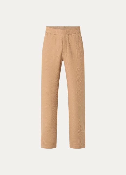 Armani Straight fit pantalon met steekzakken - voorkant 4 camel