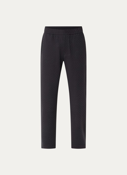 Armani Straight fit pantalon met steekzakken - voorkant 2 donkerblauw