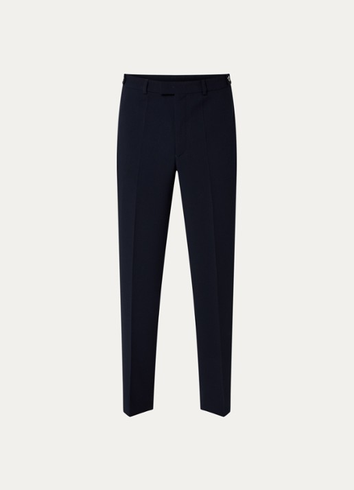 Armani Straight fit pantalon met structuur - voorkant 4 antraciet