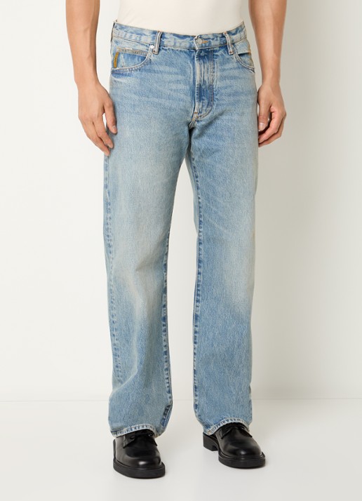 Armani Straight leg jeans met donkere wassing