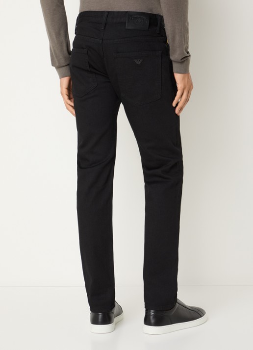 Armani Straight leg jeans met gekleurde wassing - achterkant 5 zwart