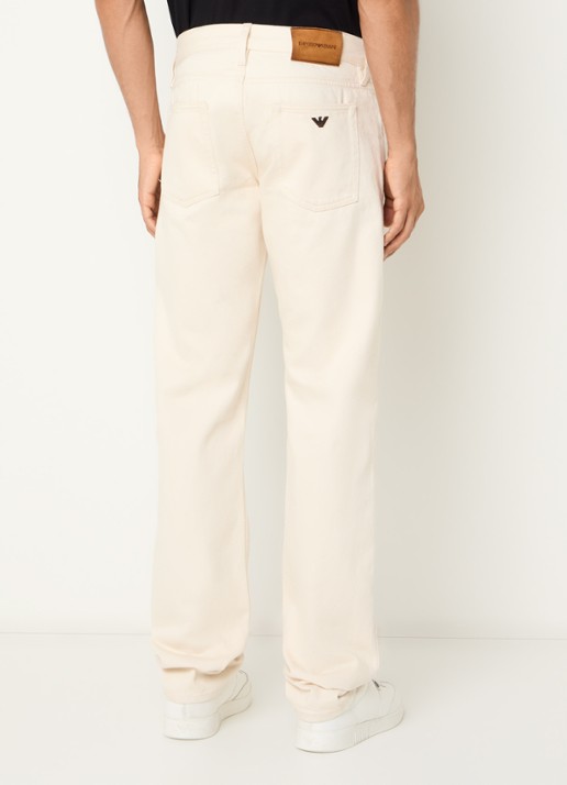 Armani Straight leg jeans met gekleurde wassing - achterkant 5 creme