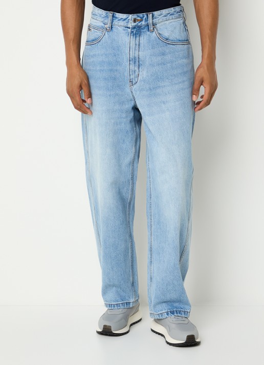 Armani Straight leg jeans met lichte wassing
