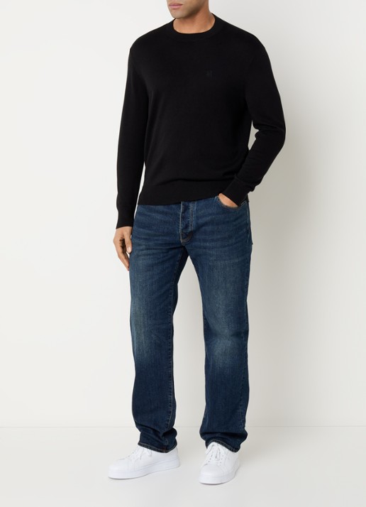 Armani Straight leg jeans met steekzakken - voorkant 5 indigo