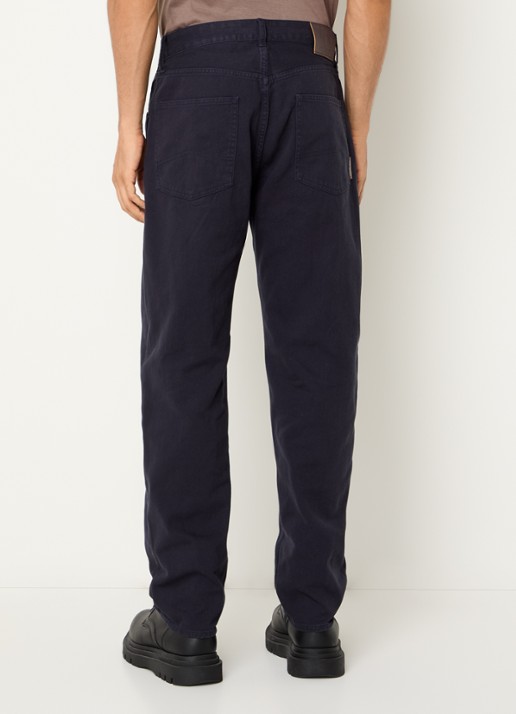Armani Straight leg jeans met steekzakken - achterkant donkerblauw