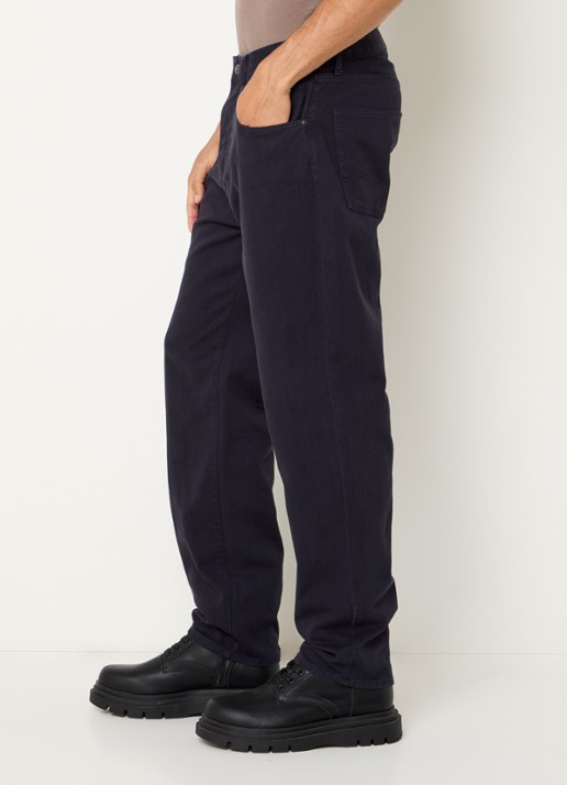Armani Straight leg jeans met steekzakken - detail 5 donkerblauw
