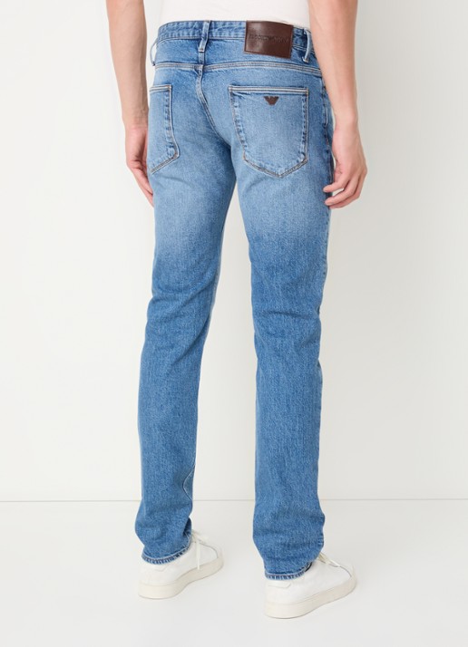 Armani Straight leg jeans met steekzakken - achterkant 5 lichtblauw