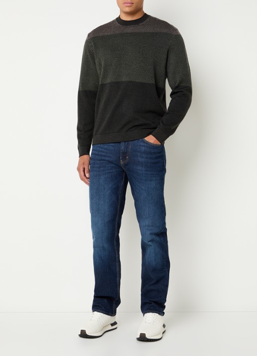 Armani Straight leg jeans met steekzakken - voorkant 5 indigo