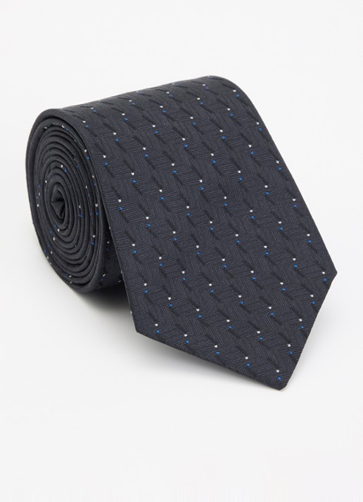 Armani Stropdas van zijde met stippenprint