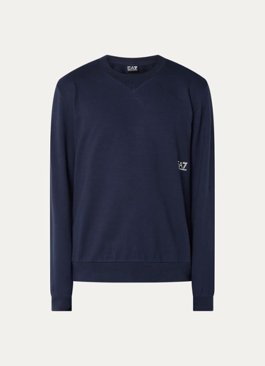 Armani Sweater met logo- en backprint