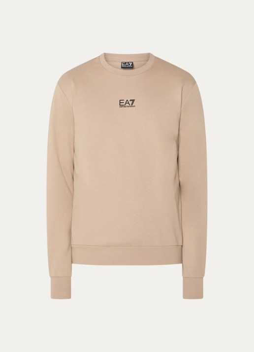 Armani Sweater met logo - voorkant beige