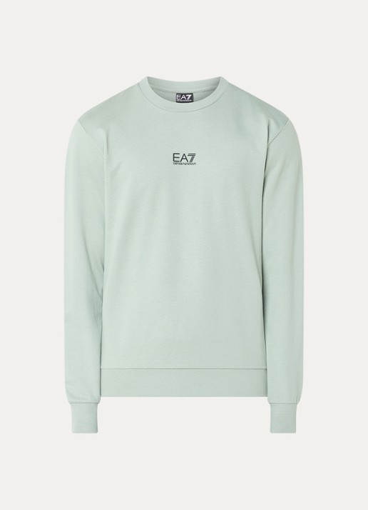 Armani Sweater met logo - voorkant zeegroen