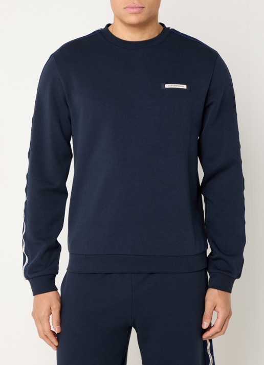 Armani Sweater met logo - detail 4 armani blue / blauw