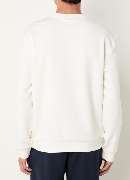 Armani Sweater met logo - achterkant gebroken wit