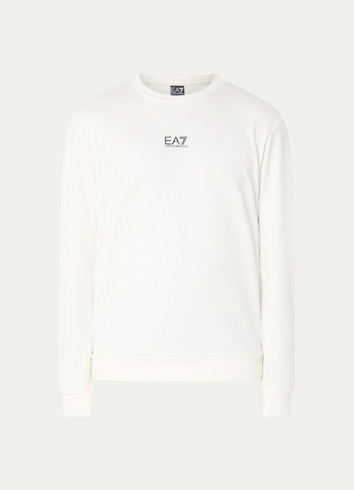 Armani Sweater met logo - voorkant gebroken wit