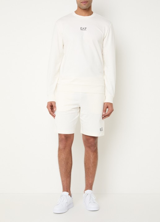 Armani Sweater met logo - voorkant 2 gebroken wit