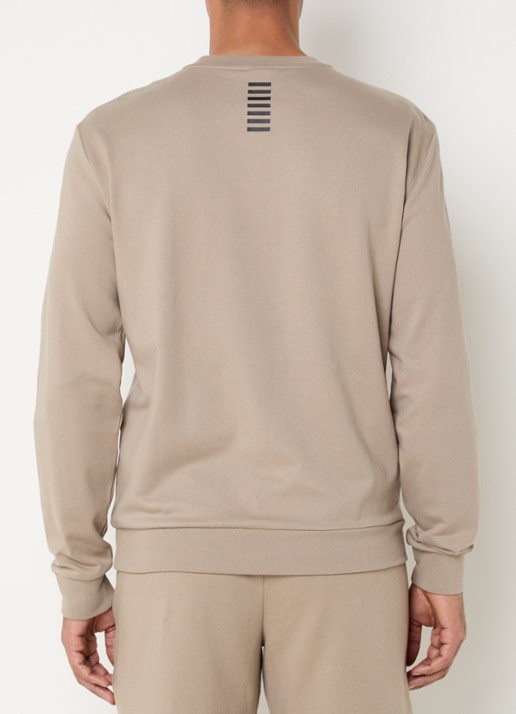 Armani Sweater met logo - achterkant 4 donkerbeige