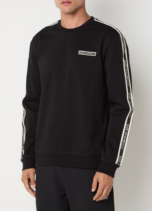 Armani Sweater met logo - detail 2 zwart