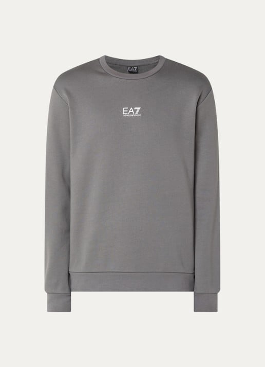 Armani Sweater met logo - voorkant grijs