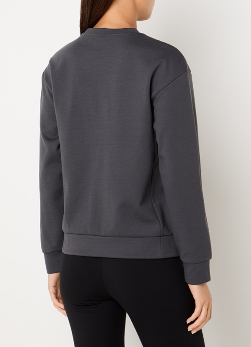 Armani Sweater met logo - achterkant 2 antraciet