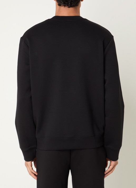 Armani Sweater met logoborduring - achterkant 3 zwart
