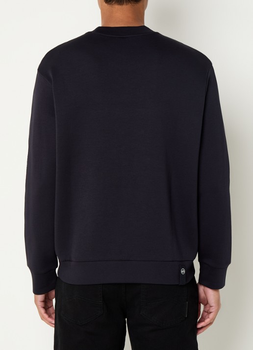 Armani Sweater met logoprint - achterkant 4 donkerblauw