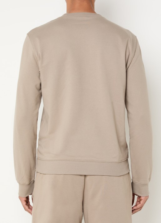 Armani Sweater met logoprint - achterkant 3 donkerbeige