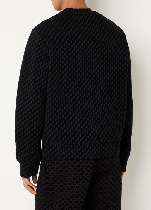 Armani Sweater met print - achterkant zwart