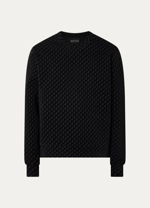 Armani Sweater met print - voorkant 2 zwart