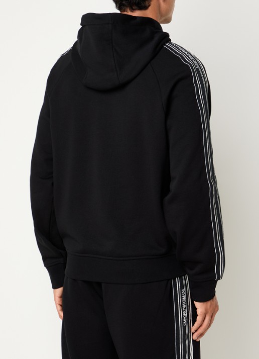 Armani Sweatvest met capuchon - achterkant zwart
