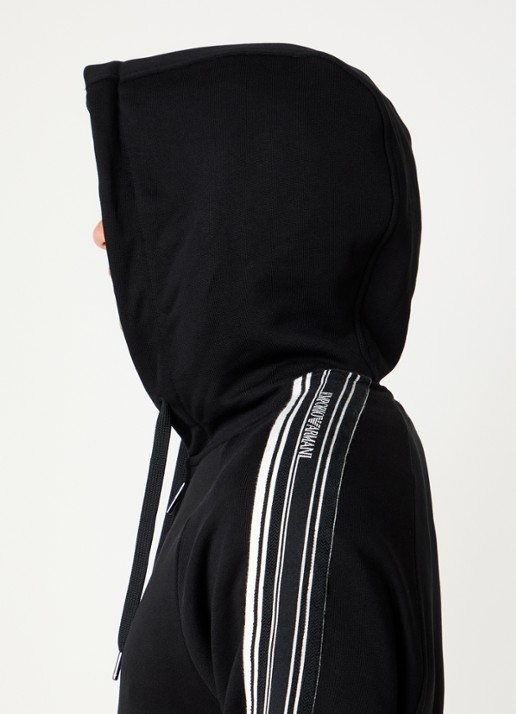 Armani Sweatvest met capuchon - detail 3 zwart