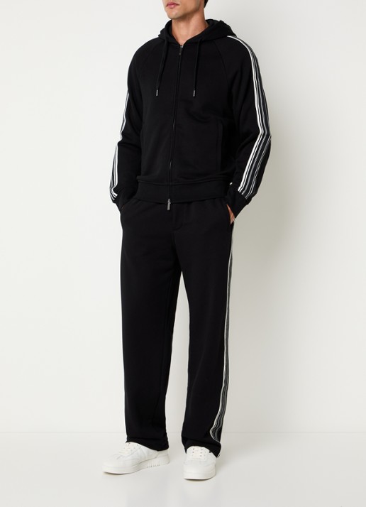 Armani Sweatvest met capuchon - voorkant 5 zwart