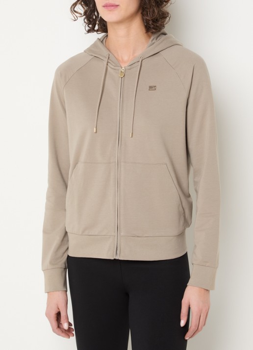 Armani Sweatvest met logo en steekzakken