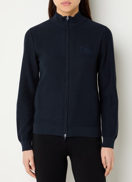 Armani Sweatvest met logo en structuur