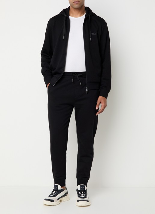 Armani Sweatvest met logo - voorkant 3 zwart