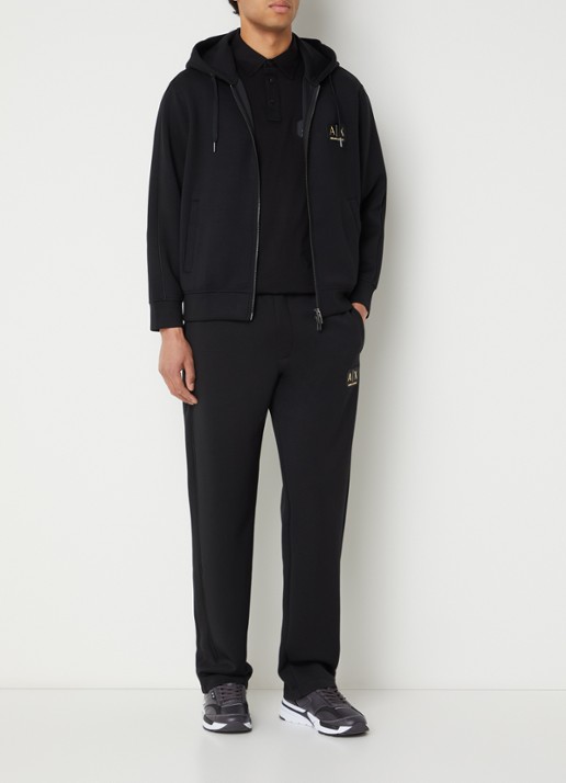Armani Sweatvest met logo - voorkant 5 zwart
