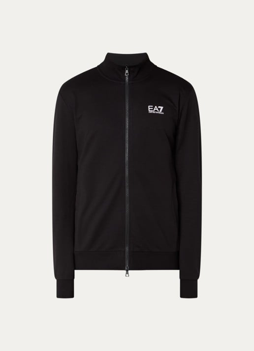 Armani Sweatvest met logo - voorkant 2 zwart