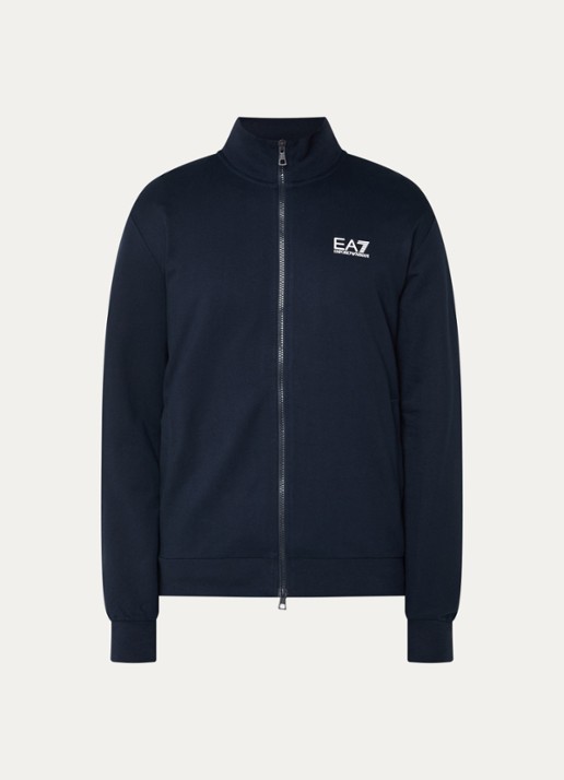 Armani Sweatvest met logo - voorkant donkerblauw