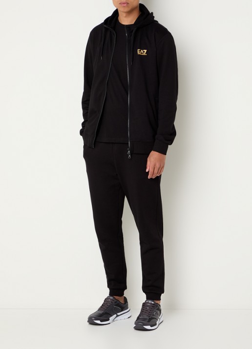 Armani Sweatvest met logo - voorkant 3 zwart