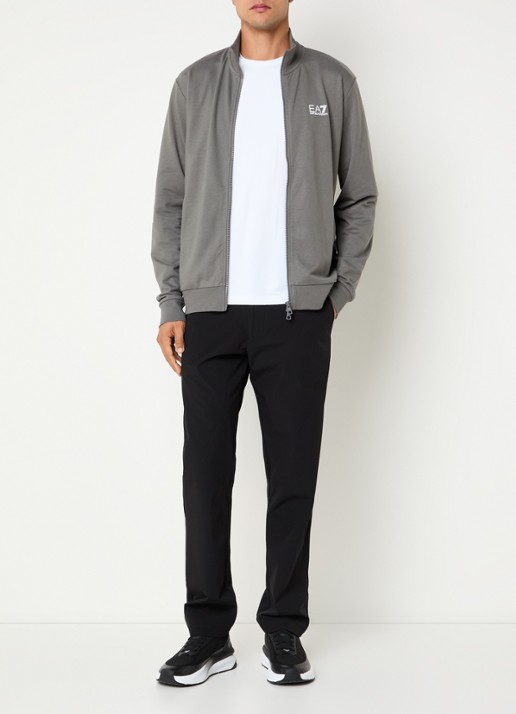 Armani Sweatvest met logoprint - voorkant 3 grijs