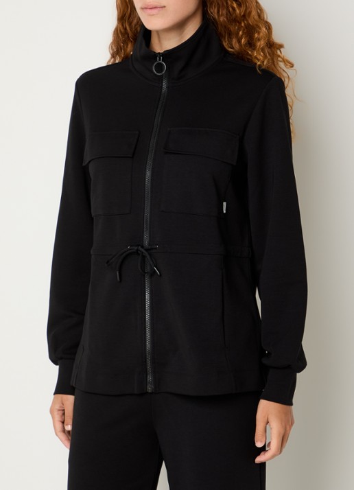 Armani Sweatvest met steekzakken - detail 4 zwart