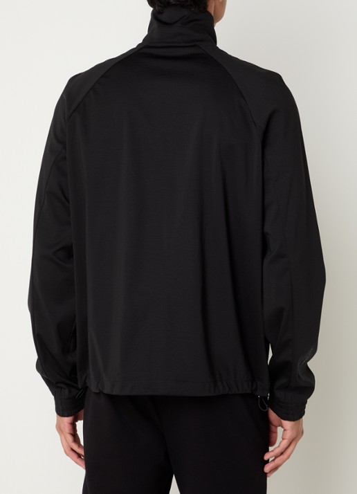 Armani Sweatvest met trekkoord en steekzakken - achterkant zwart