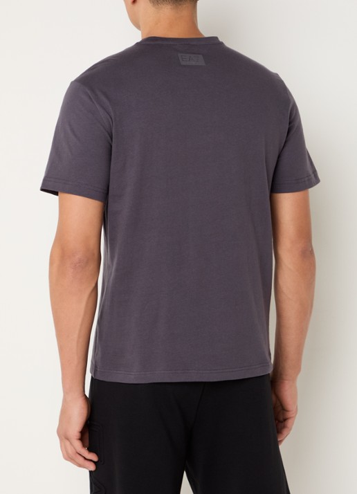 Armani T-shirt met 3D logoprint - achterkant 4 donkergrijs