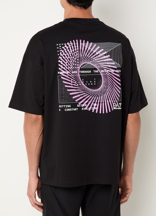 Armani T-shirt met front- en backprint