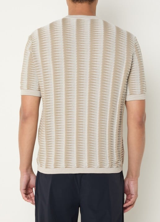 Armani T-shirt met grafische print - achterkant 4 antraciet