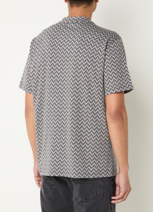 Armani T-shirt met grafische print - achterkant 2 antraciet