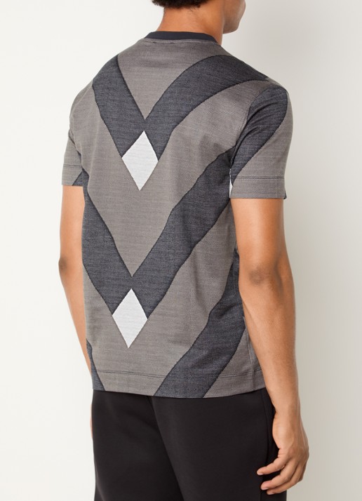Armani T-shirt met grafische print - achterkant 2 middengrijs