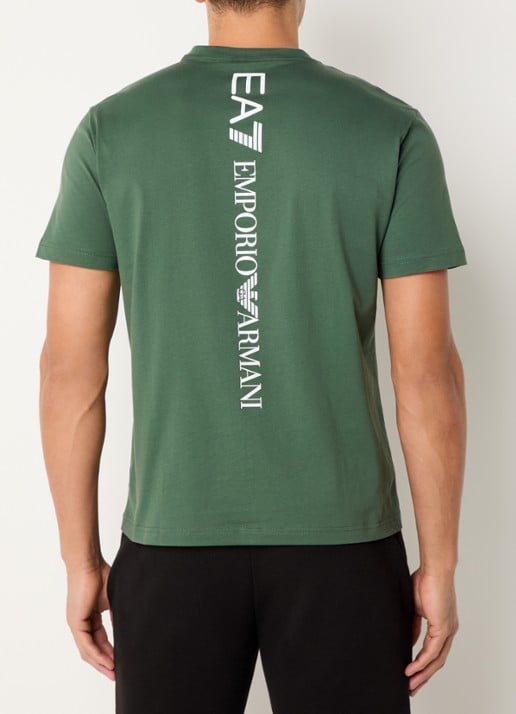 Armani T-shirt met logo- en backprint