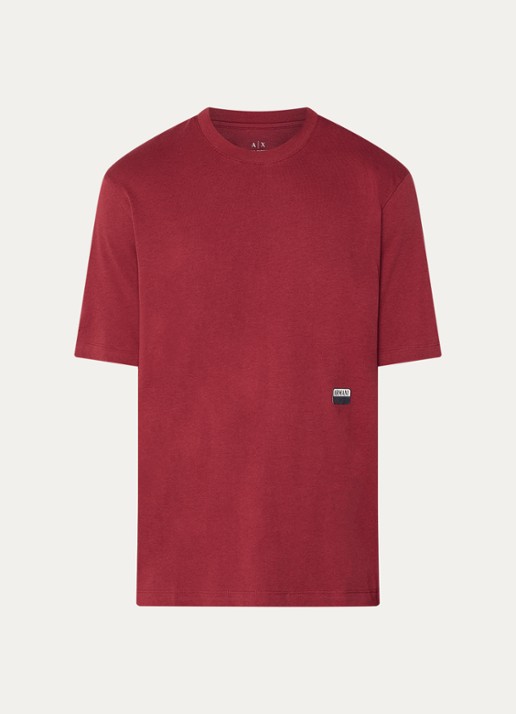 Armani T-shirt met logo - voorkant rood