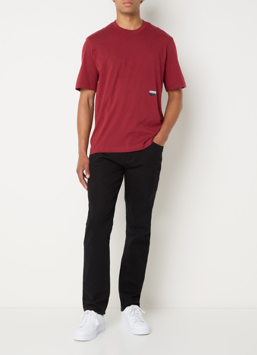 Armani T-shirt met logo - voorkant 2 rood